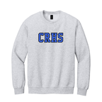 Custom tackle twill applique crewneck sweatshirt. Your letters will be sewn onto the chest of a 8 ounce Gildan crewneck sweatshirt.