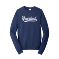 Custom Tackle Twill Athletic Swoosh Crewneck Sweatshirt